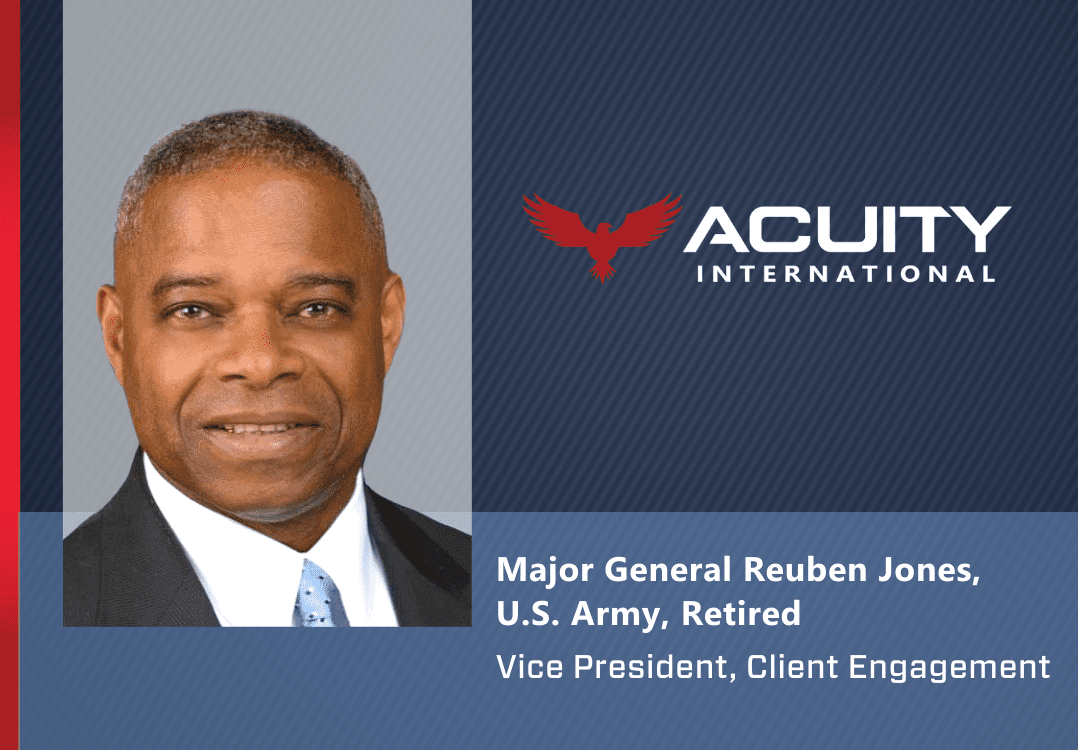 Acuity Spotlight: Major General Reuben Jones, U.S. Army, Retired, Vice President of Client Engagement at Acuity International