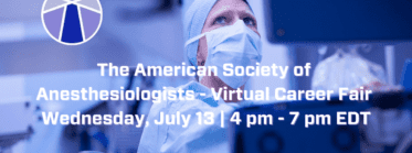 The American Society of Anesthesiologists Career Fair banner