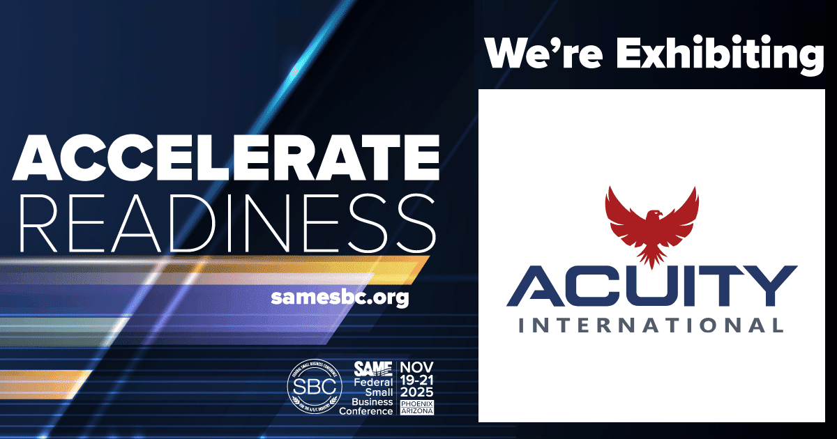 SAME SBC 2025: Acuity International Empowering Mission Readiness and Innovation